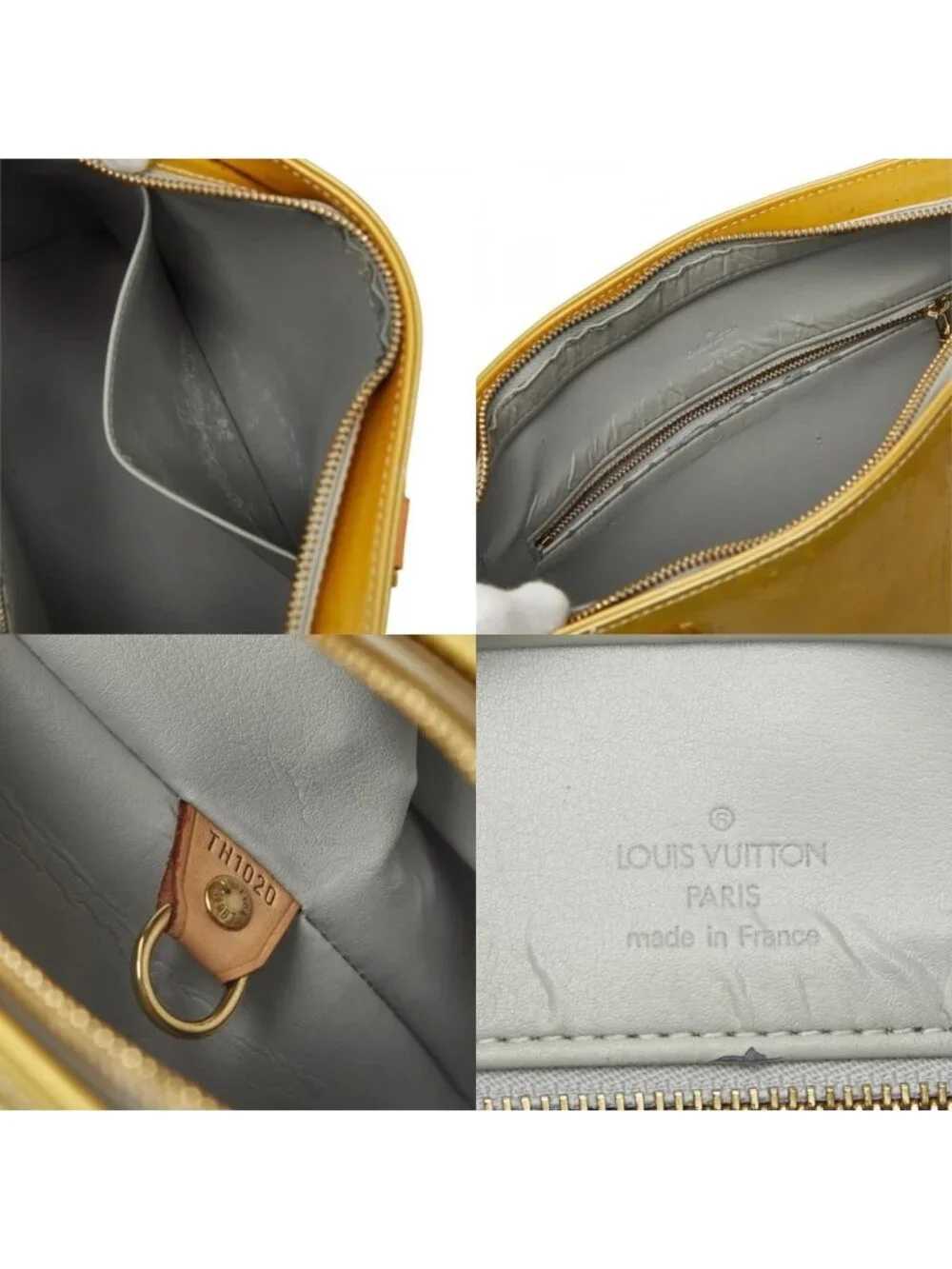 Louis Vuitton Monogram Vernis Houston Tote Bag Beige Patent Leather